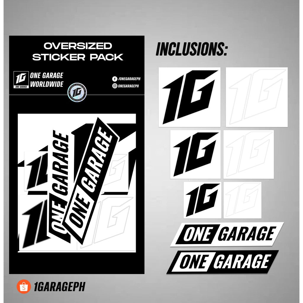 One Garage Stickers Decals Pack V2 – 1G One Garage