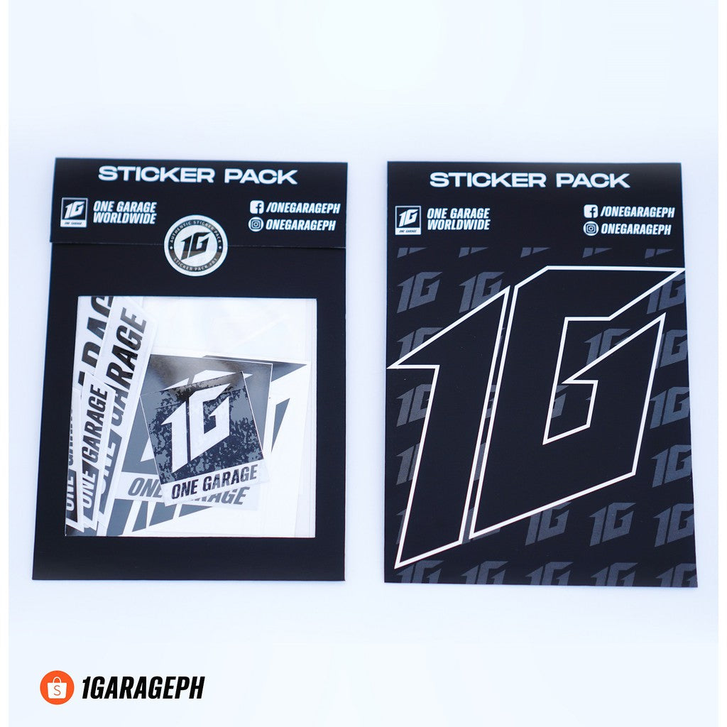 1G One Garage Logo Vinyl Sticker/Decal for  Motorcycle/Car/Bike/PC/Phone/Tablet/Laptop/Tumbler/Mugs